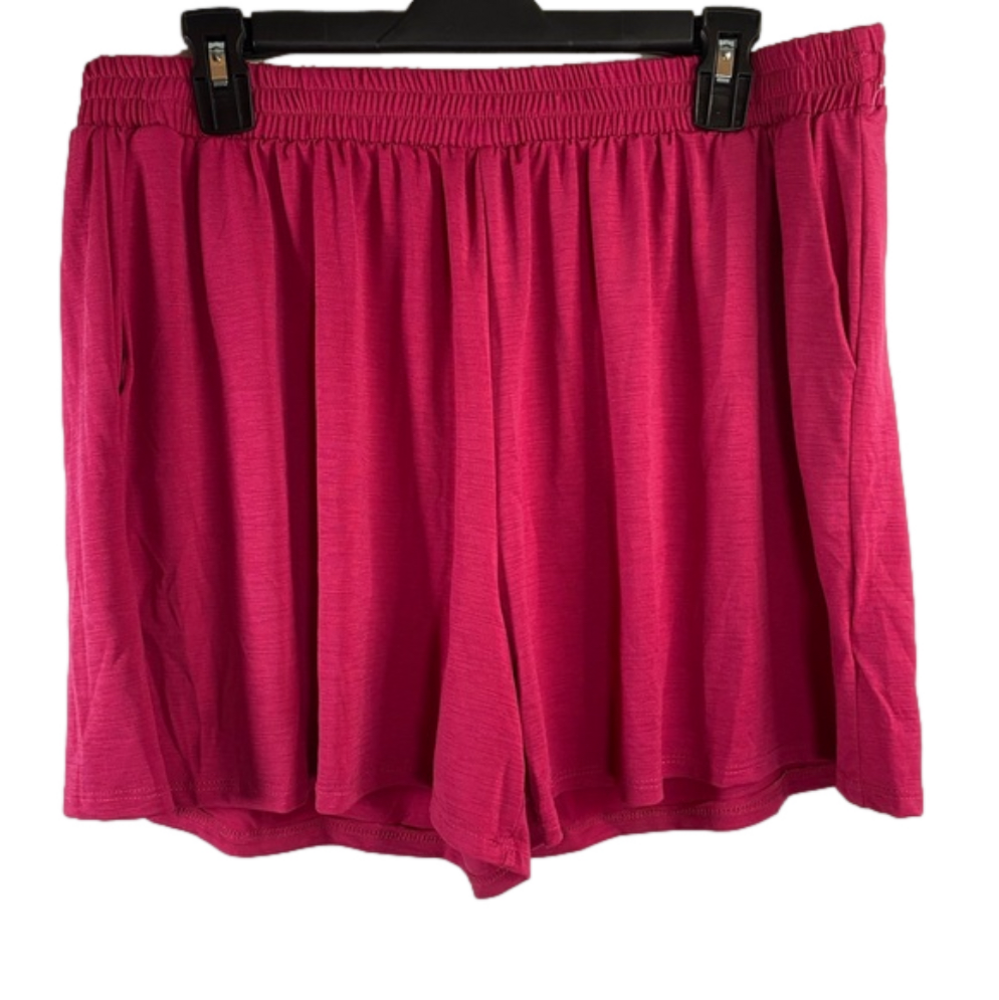 Chic Soul Berry Pink Lightweight Shorts NWOT Size XL SKU0681